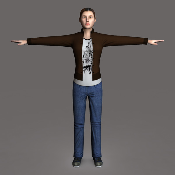 3d model casual female 05 - Casual Female 05 by ignisfatuus